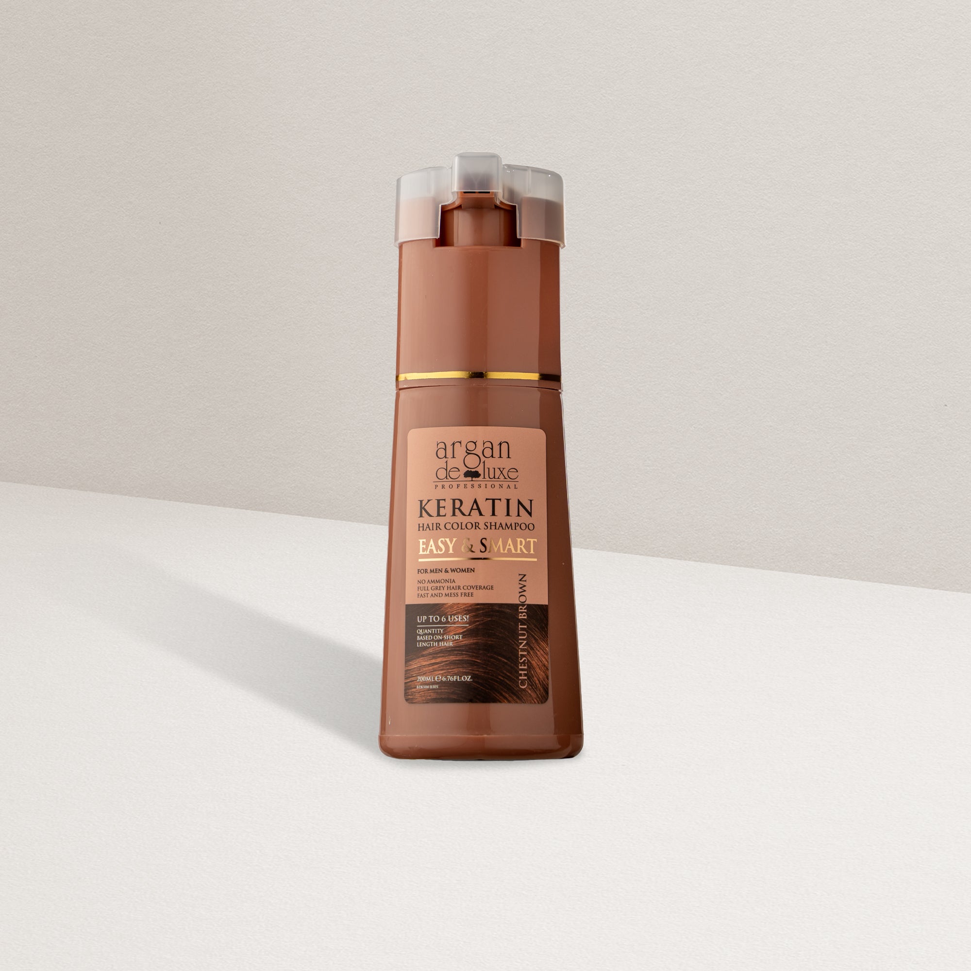 Keratin Hair Color Shampoo CHESTNUT BROWN
